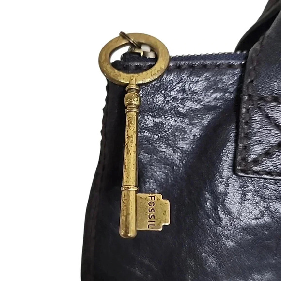 Fossil Modern Cargo Black Soft Leather Bag - Picture 3 of 10